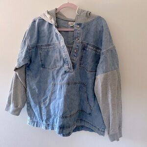 Easel Jean Hoodie Pullover